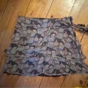 Anthropologie Lux flouncy boho layered skirt medium